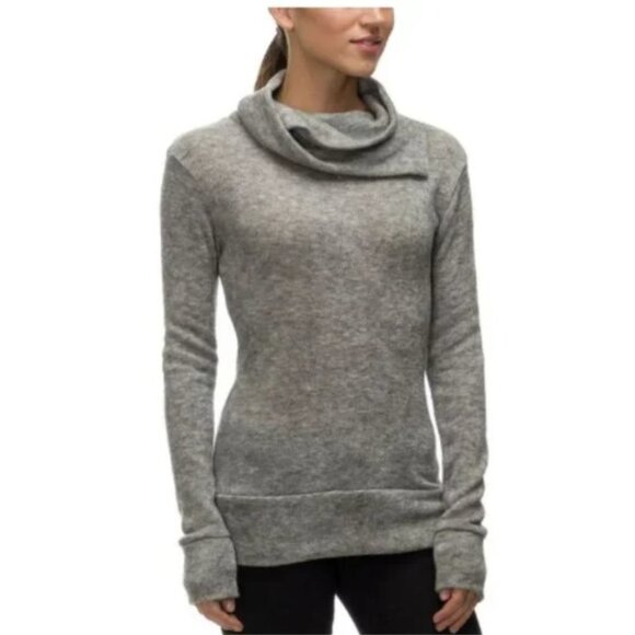 Kavu Light Heathered Grey Sweetie Turtleneck Sweater size M - Picture 1 of 16